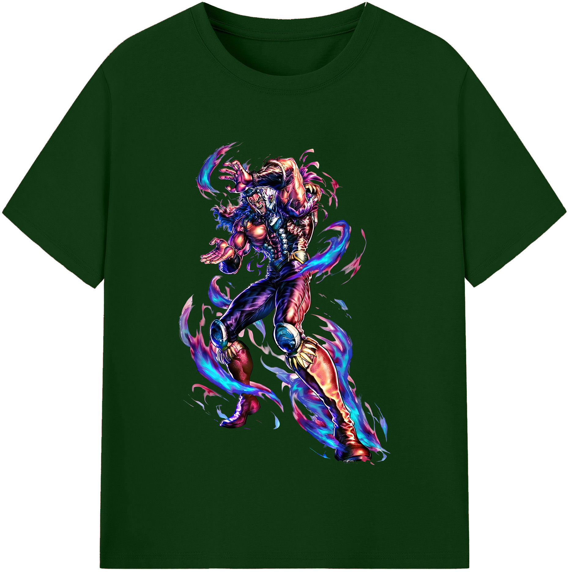 （画像用） 北斗の拳 Fist of the North Star 綿100％半袖Tシャツ（フロントプリント）
